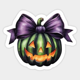 Smiling Halloween Pumpkin Face cute illustration Sticker